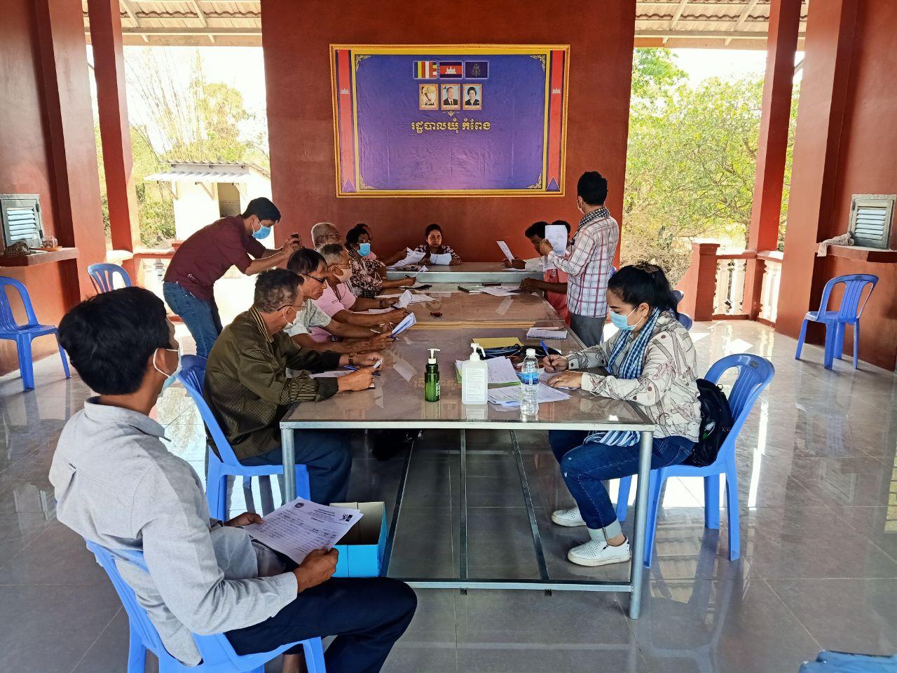 Conducted Training Need Assessment with AC's committees of 5 AC in Takeo Province from 23rd to 26th March, 2020